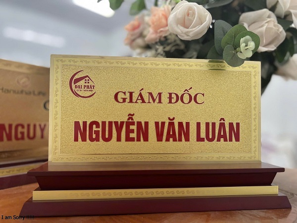 bảng chức danh giám đốc