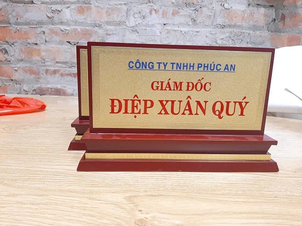 bảng chức danh giám đốc