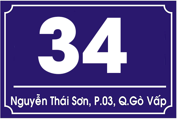 biển số nhà mica