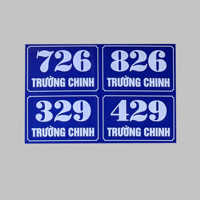bảng số nhà mica