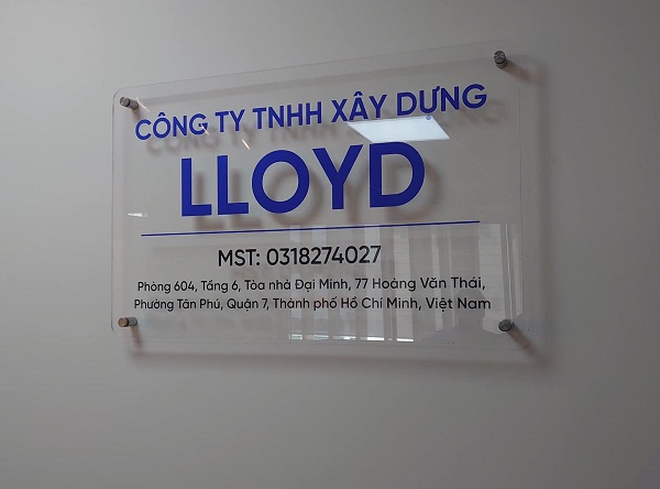 bảng công ty kính cường lực