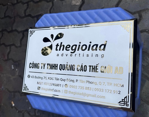 bảng công ty inox