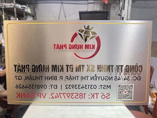 mẫu bảng hiệu công ty đẹp
