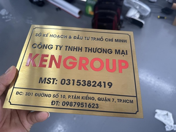bảng công ty inox