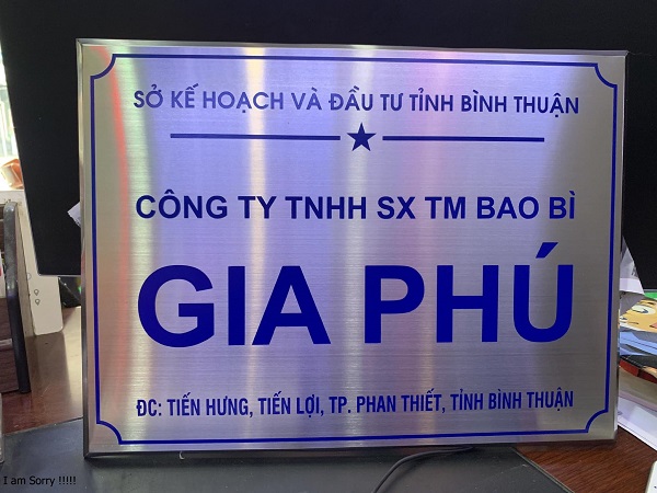 bảng công ty đẹp