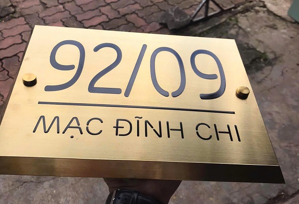 bảng số nhà hóc môn