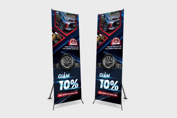 standee chữ x