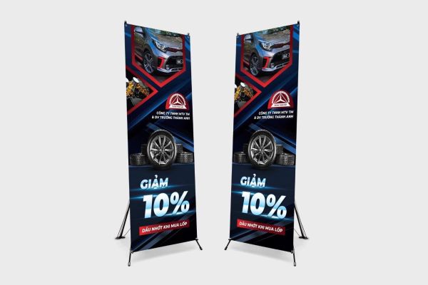 standee chữ x
