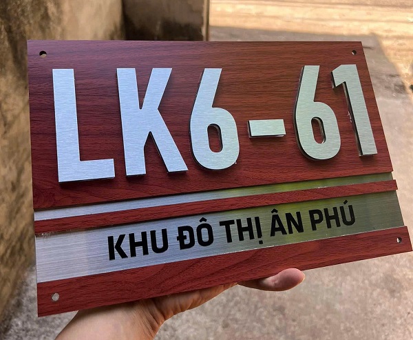 bảng số nhà chữ nổi
