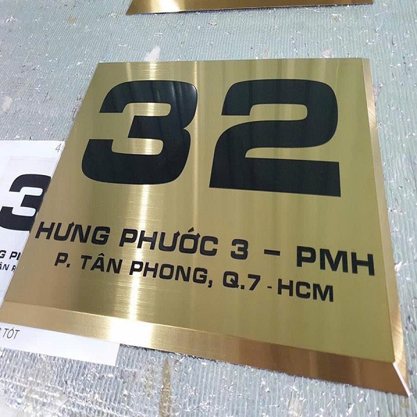 bảng số nhà inox cao cấp