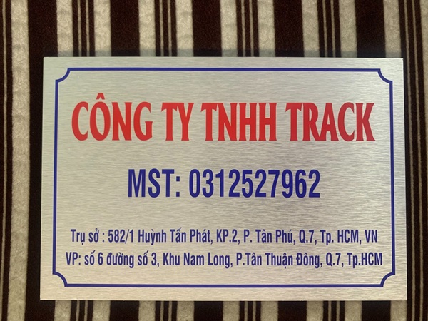 bảng tên công ty