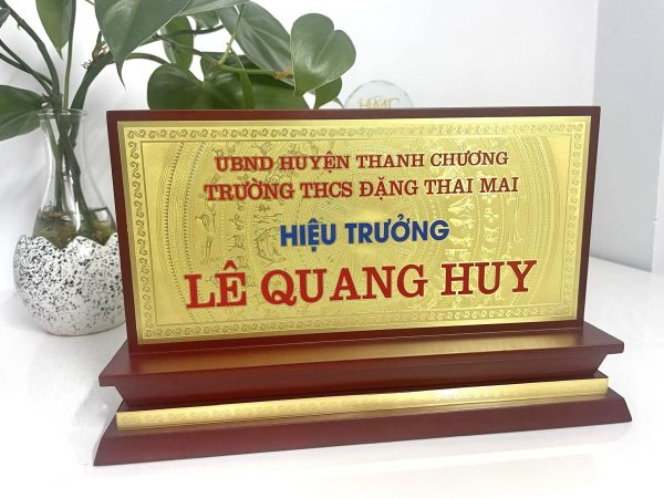 bảng chức danh hiệu trưởng