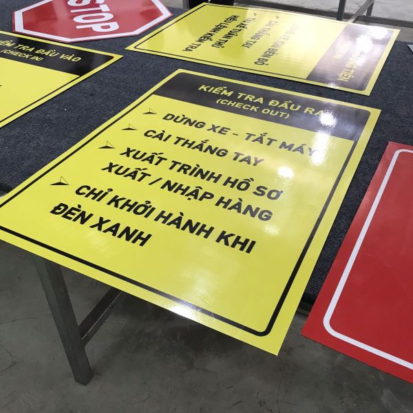 bảng nội quy mica