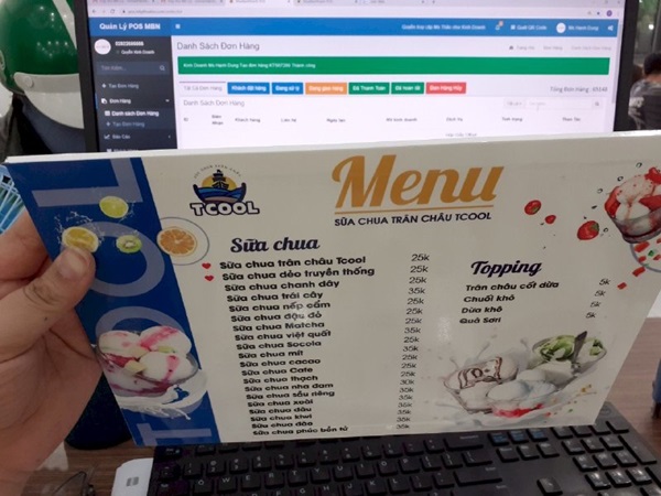 in bảng formex menu