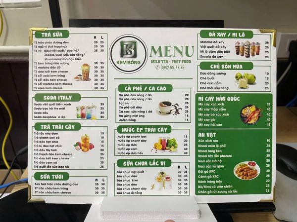 in menu formex