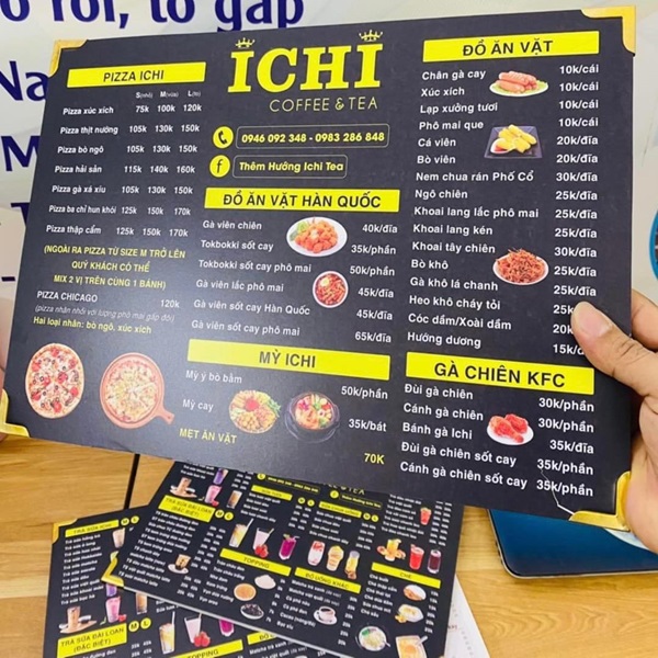 in menu tại quận 10