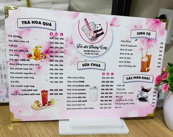 in menu