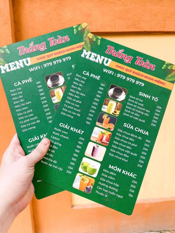 in menu tại quận 9