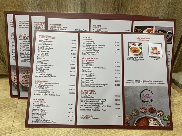 in menu formex